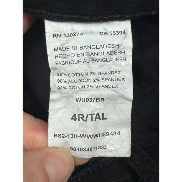 Aura by Wrangler Women's Regular Rise Straight Black Denim Jeans - 4R (29x33.5) - Picture 5 of 5